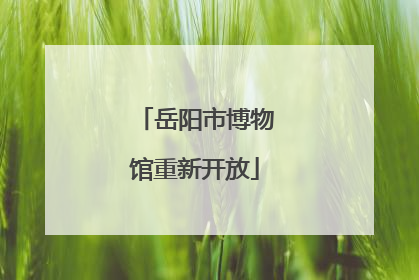 岳阳市博物馆重新开放