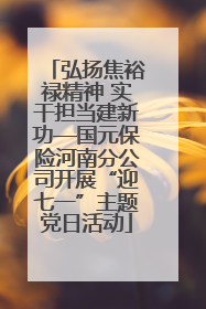 弘扬焦裕禄精神 实干担当建新功—国元保险河南分公司开展“迎七一”主题党日活动