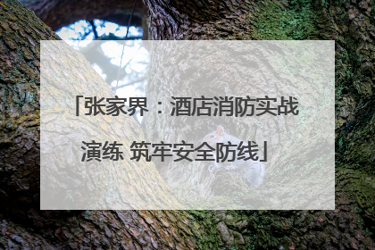张家界：酒店消防实战演练 筑牢安全防线
