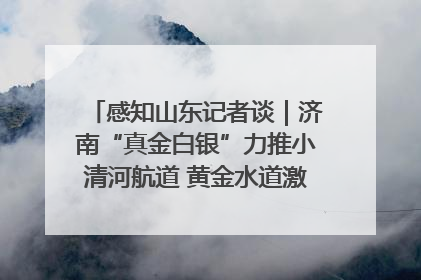 感知山东记者谈｜济南“真金白银”力推小清河航道 黄金水道激活区域经济新动能
