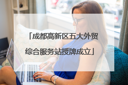 成都高新区五大外贸综合服务站授牌成立