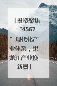 投资聚焦“4567”现代化产业体系，黑龙江产业换新景