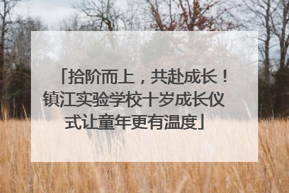 拾阶而上，共赴成长！镇江实验学校十岁成长仪式让童年更有温度
