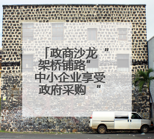 政商沙龙“架桥铺路” 中小企业享受政府采购 “及时雨”