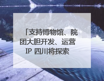 支持博物馆、院团大胆开发、运营IP 四川将探索建立新的收入分配激励机制｜新闻发布最前线