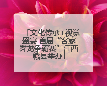 文化传承+视觉盛宴 首届“客家舞龙争霸赛”江西赣县举办