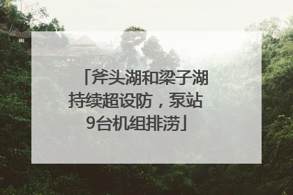斧头湖和梁子湖持续超设防，泵站9台机组排涝