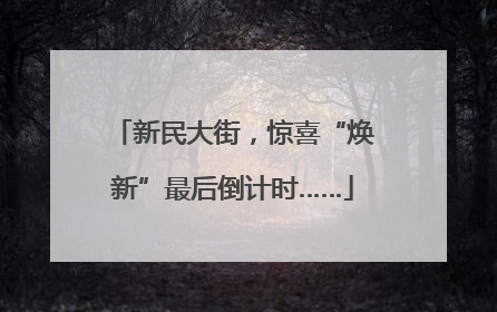 新民大街，惊喜“焕新”最后倒计时……