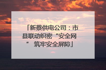 新蔡供电公司：市县联动织密“安全网” 筑牢安全屏障