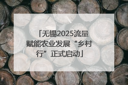 无锡2025流量赋能农业发展“乡村行”正式启动