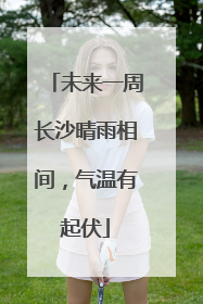 未来一周长沙晴雨相间，气温有起伏