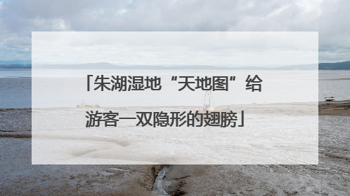 朱湖湿地“天地图”给游客一双隐形的翅膀