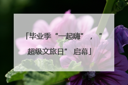 毕业季“一起嗨”，“超级文旅日” 启幕