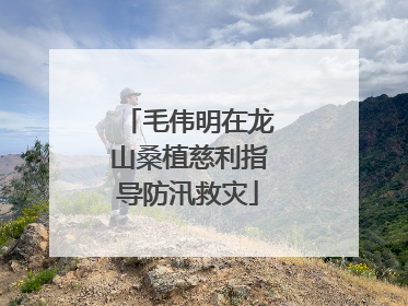 毛伟明在龙山桑植慈利指导防汛救灾