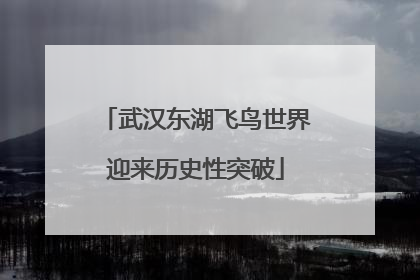 武汉东湖飞鸟世界迎来历史性突破