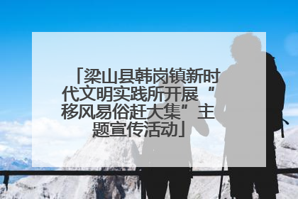 梁山县韩岗镇新时代文明实践所开展“移风易俗赶大集”主题宣传活动