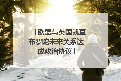 欧盟与英国就直布罗陀未来关系达成政治协议