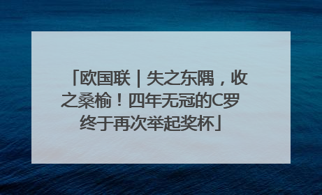 欧国联｜失之东隅，收之桑榆！四年无冠的C罗终于再次举起奖杯