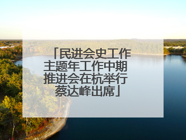民进会史工作主题年工作中期推进会在杭举行 蔡达峰出席