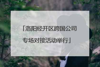 洛阳经开区跨国公司专场对接活动举行