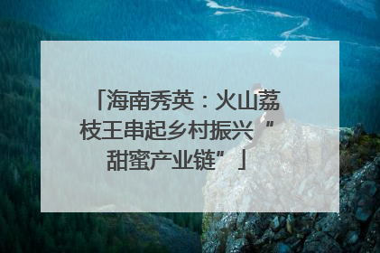 海南秀英：火山荔枝王串起乡村振兴“甜蜜产业链”
