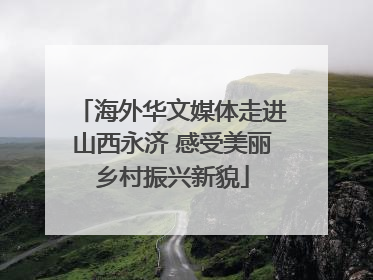 海外华文媒体走进山西永济 感受美丽乡村振兴新貌