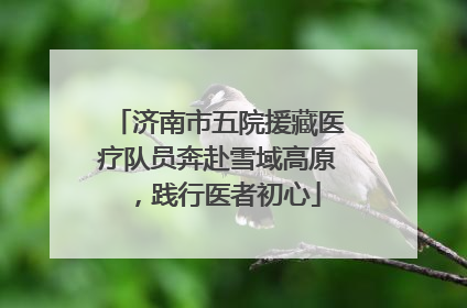 济南市五院援藏医疗队员奔赴雪域高原，践行医者初心