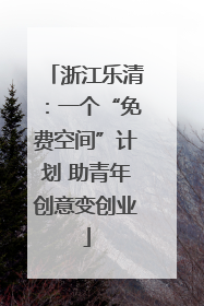 浙江乐清：一个“免费空间”计划 助青年创意变创业