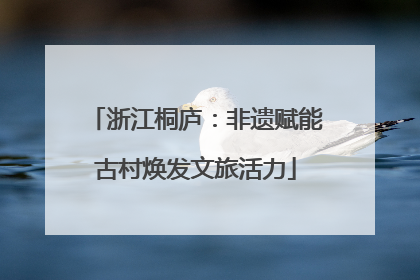 浙江桐庐：非遗赋能古村焕发文旅活力