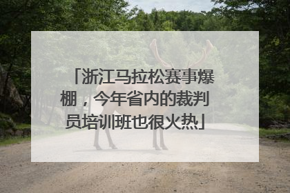 浙江马拉松赛事爆棚，今年省内的裁判员培训班也很火热