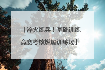 淬火练兵！基础训练竞赛考核燃爆训练场