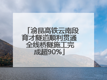 渝昆高铁云南段育才隧道顺利贯通 全线桥隧施工完成超90%