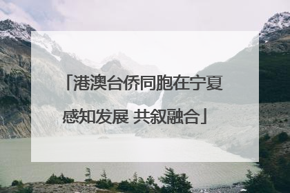 港澳台侨同胞在宁夏感知发展 共叙融合
