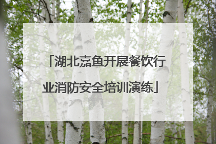 湖北嘉鱼开展餐饮行业消防安全培训演练