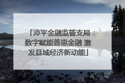 漳平金融监管支局：数字赋能普惠金融 激发县域经济新动能