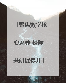 聚焦数学核心素养 校际共研促提升