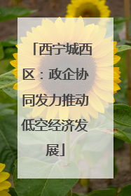 西宁城西区：政企协同发力推动低空经济发展