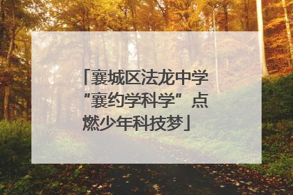 襄城区法龙中学“襄约学科学”点燃少年科技梦