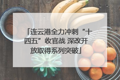 连云港全力冲刺“十四五”收官战 深改开放取得系列突破