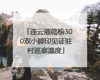 连云港赣榆300双小脚印见证驻村巡察温度