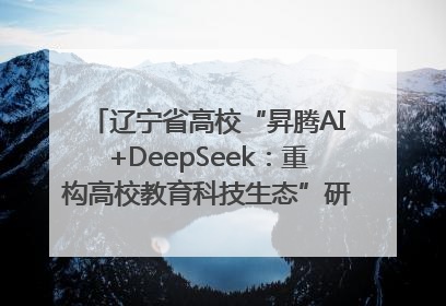 辽宁省高校“昇腾AI+DeepSeek：重构高校教育科技生态”研讨会在沈阳成功举办