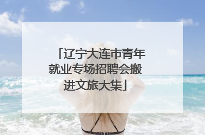 辽宁大连市青年就业专场招聘会搬进文旅大集