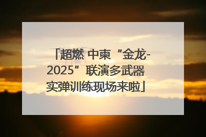 超燃 中柬“金龙-2025”联演多武器实弹训练现场来啦