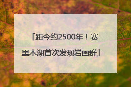 距今约2500年！赛里木湖首次发现岩画群