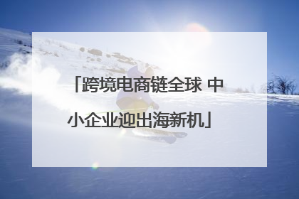 跨境电商链全球 中小企业迎出海新机