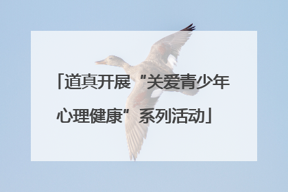 道真开展“关爱青少年心理健康”系列活动