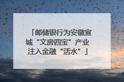 邮储银行为安徽宣城“文房四宝”产业注入金融“活水”