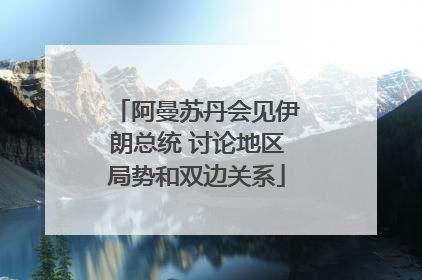 阿曼苏丹会见伊朗总统 讨论地区局势和双边关系