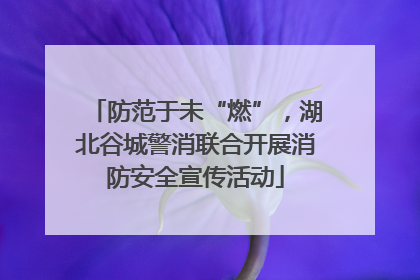 防范于未“燃”，湖北谷城警消联合开展消防安全宣传活动