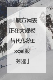 魔方网表正在大规模替代传统Excel服务器